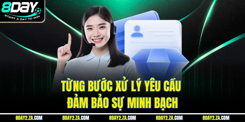 Từng bước xử lý yêu cầu đảm bảo sự minh bạch